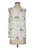 Ann Taylor LOFT 100% Rayon White Sleeveless Blouse Size S - photo 1