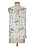 Ann Taylor LOFT 100% Rayon White Sleeveless Blouse Size S - photo 2