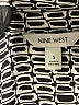Nine West 100% Polyester Print Black Short Sleeve Blouse Size S - photo 7