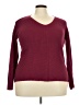 City Chic Burgundy Pullover Sweater Size 18 Plus (M) - photo 1