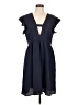 Shein 100% Polyester Solid Blue Casual Dress Size 12 - photo 1