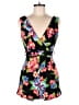 Boohoo Floral Black Romper Size 6 - photo 1