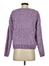 Skies Are Blue Solid Purple Pullover Sweater Size XS - photo 2