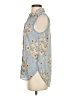 H&M 100% Polyester Floral Blue Sleeveless Blouse Size 2 - photo 5