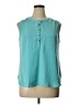 212 Collection Teal Sleeveless Blouse Size XL - photo 1