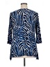 JM Collection Blue 3/4 Sleeve Blouse Size XL (petite) - photo 2
