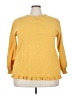 Unbranded 100% Polyester Yellow Long Sleeve Top Size 4X - photo 1