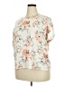 Emery Rose Floral Ivory Short Sleeve Turtleneck Size 3X - photo 1