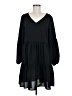 Unbranded 100% Polyester Solid Black Casual Dress Size M - photo 1