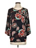Van Heusen 100% Polyester Black 3/4 Sleeve Blouse Size XS - photo 1