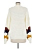 L Love 100% Acrylic Color Block Ivory Pullover Sweater Size M - photo 2