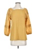 Assorted Brands Gold 3/4 Sleeve Top Size S - photo 1