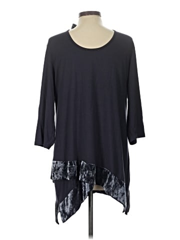 Pebble and Stone 3/4 Sleeve Blouse (view 2)