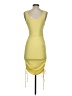 Popular 21 Solid Yellow Cocktail Dress Size S - photo 2