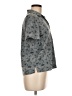 Notations Print Gray Short Sleeve Blouse Size 6 (petite) - photo 4