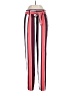 Express 100% Polyester Stripes Red Casual Pants Size 8 Long - photo 1
