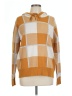 RACHEL Rachel Roy Checkered-gingham Orange Pullover Sweater Size L - photo 1