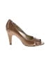 Anne Klein 100% Leather Tan Gold Heels Size 8 1/2 - photo 1