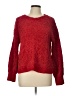 Pink Rose 100% Polyester Tweed Red Pullover Sweater Size L - photo 1