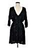 Sequin 100% Rayon Stars Black Cocktail Dress Size M - photo 1