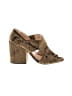 CAbi Brown Green Heels Size 8 - photo 1