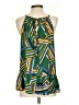 Cherish 100% Polyester Green Sleeveless Blouse Size S - photo 2