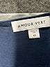 Amour Vert Blue Short Sleeve Blouse Size XS - photo 7