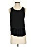 Ann Taylor LOFT 100% Polyester Black Sleeveless Top Size S - photo 1