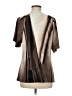 Alfani Brown Short Sleeve Blouse Size M - photo 2