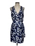 Greylin 100% Silk Print Blue Cocktail Dress Size XS - photo 1