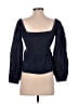 J.Crew 100% Cotton Blue 3/4 Sleeve Blouse Size S - photo 2