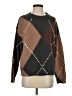 LITTLE LIES Argyle Brown Pullover Sweater Size S - photo 1
