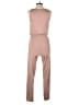 Lezat Solid Brown Jumpsuit Size L - photo 2