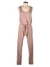 Lezat Solid Brown Jumpsuit Size L - photo 1