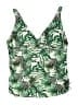Liquid Tropical Green Swimsuit Top Size 1X - photo 1