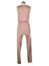 Lezat Solid Brown Jumpsuit Size L - photo 2