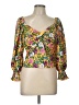 Assorted Brands Yellow 3/4 Sleeve Blouse Size L - photo 1