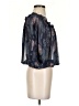 Love 21 100% Polyester Blue 3/4 Sleeve Blouse Size XS - photo 4