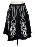Worthington 100% Polyester Graphic Black Formal Skirt Size 4 - photo 1