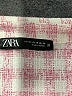Zara Checkered-gingham Pink Jacket Size XS - photo 6