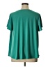 Lane Bryant 100% Polyester Teal Short Sleeve Blouse Size 14 - 16 Plus - photo 2