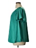 Lane Bryant 100% Polyester Teal Short Sleeve Blouse Size 14 - 16 Plus - photo 5