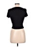 Shein Black Short Sleeve Turtleneck Size 6 - photo 2