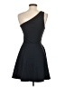 Aqua Solid Black Cocktail Dress Size S - photo 2
