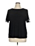 TWO by Vince Camuto Black Short Sleeve Top Size XL - photo 1