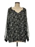CAbi 100% Polyester Gray Long Sleeve Blouse Size M - photo 1
