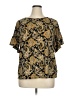 MICHAEL Michael Kors Gold Short Sleeve Blouse Size XL - photo 1