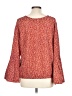 Coeur De Vague Red Long Sleeve Blouse Size L - photo 2