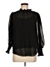 Mustard Seed 100% Polyester Black Long Sleeve Blouse Size M - photo 1
