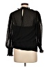 Mustard Seed 100% Polyester Black Long Sleeve Blouse Size M - photo 2